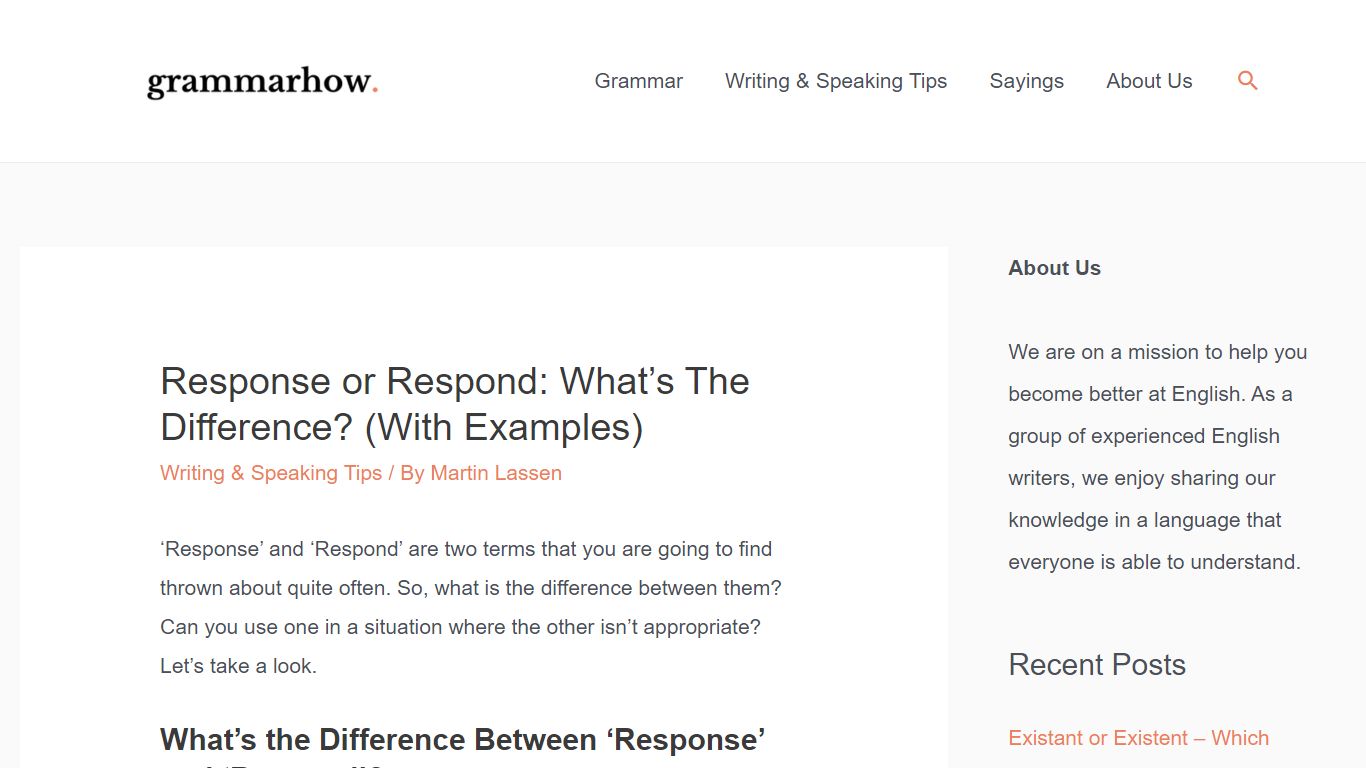 Response or Respond: What's The Difference? (With Examples) - Grammarhow